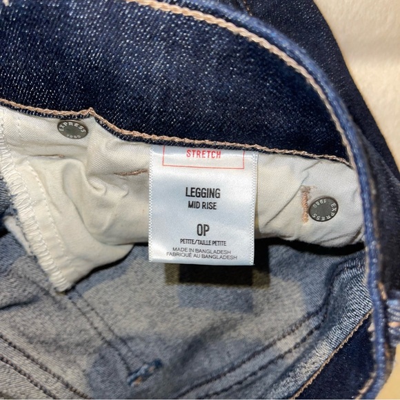 Express Dark Wash Ripped Mid Rise Legging - Picture 7 of 7